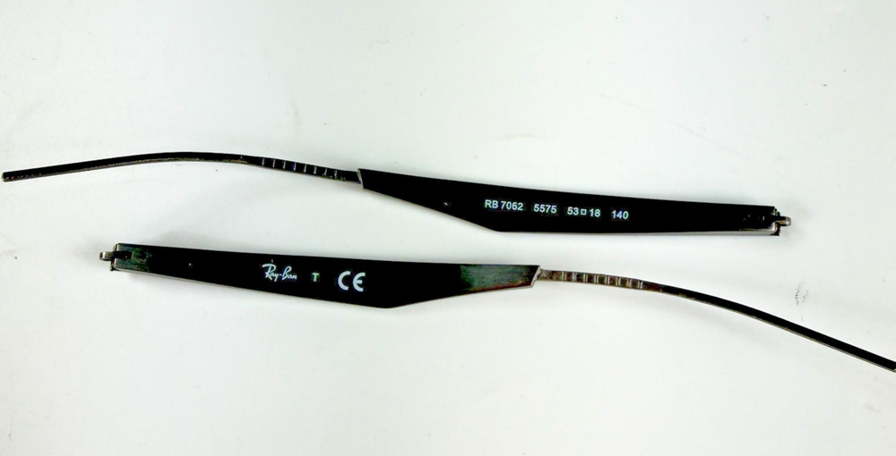 Ray-Ban Eyeglasses RB 7062 5575 Gray Temple Arms REPLACEMENT ONLY 145mm